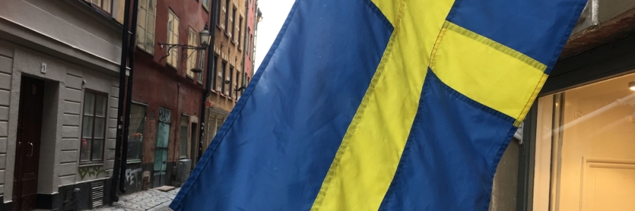 Stockholm Swedish flag